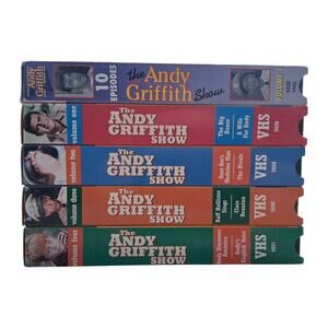 The Andy Griffith Show Lot Of 5 VHS Tapes Volumes 1–4 & 10 Dynamite Episodes